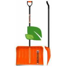 Лопата снеговая FINLAND Orange 1731-ч 550*385*1515мм, дереянный черенок